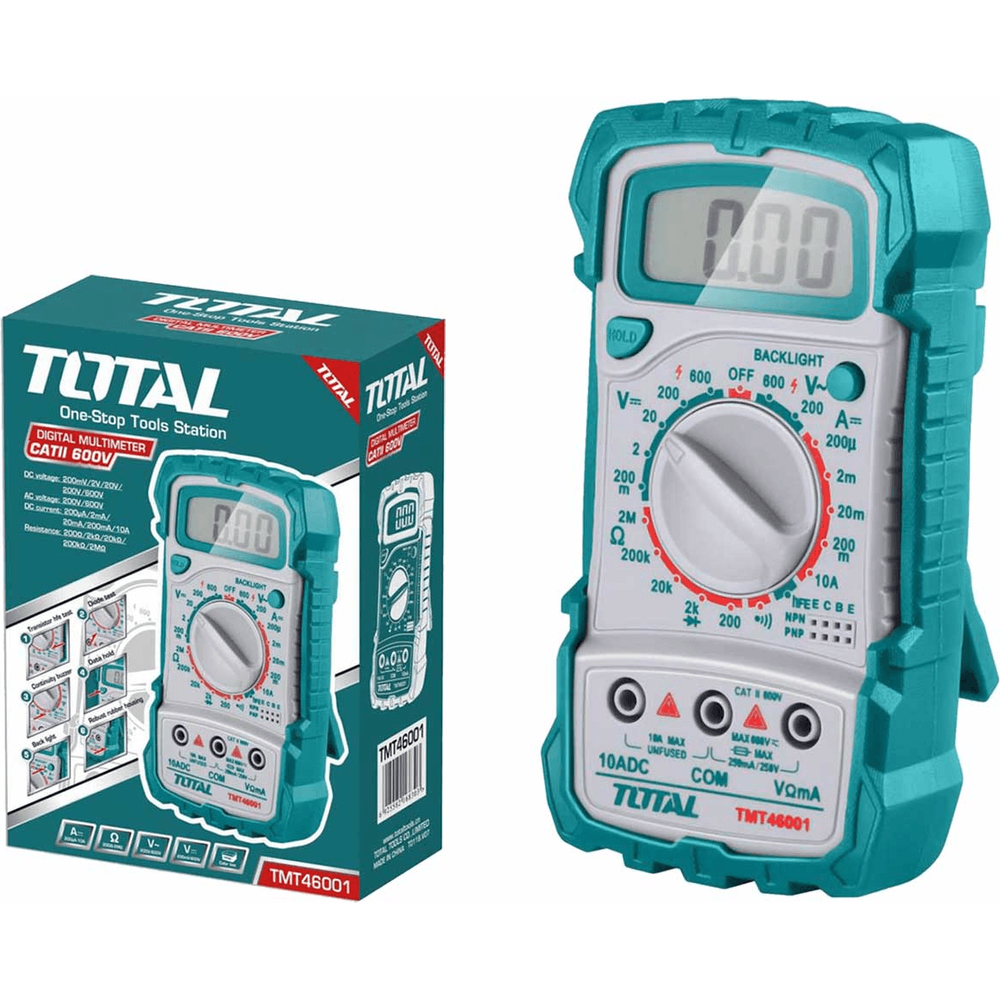Total TMT46001 Pocket Sized Digital Multimeter / Tester | Total by KHM Megatools Corp. Total TMT46001 Pocket Sized Digital Multimeter / Tester | Total by KHM Megatools Corp.